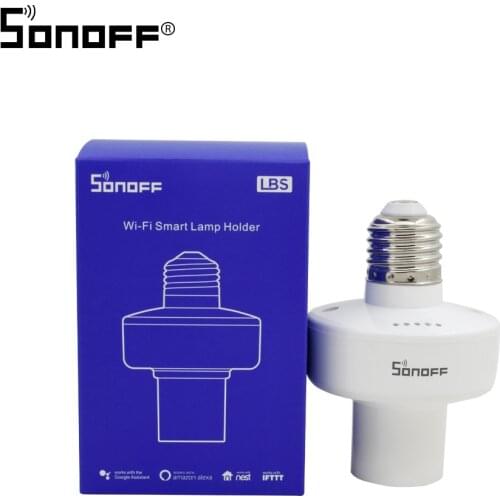 SONOFF Slampher E27 Wifi RF 433MHZ Wireless Remote Control Timing Bulb Light Lamp Holder Smart work with Google Home Alexa Nest