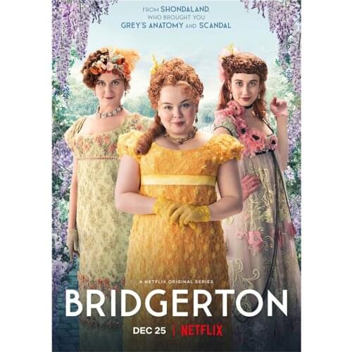 Bridgerton Season 1 TV Poster Diamond Painting Kit Home Decor Embroidery Mosaic Handcraft Diamond Art Full Drill WG2633