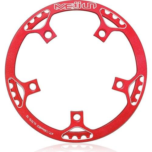 MEIJUN Aluminum Alloy Road Bike Chain Wheel Round Single Crank Chain Ring Chainring Teeth Bicycle Crank Slice Parts 45T 47T 53T