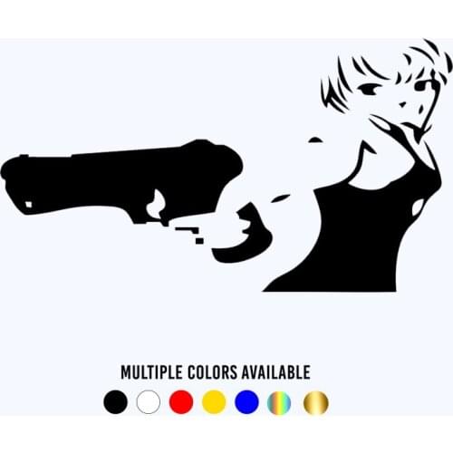CK20363# Die-Cut Vinyl Decal Girl Car Sticker Waterproof Auto Decors on Car Body Bumper Rear Window