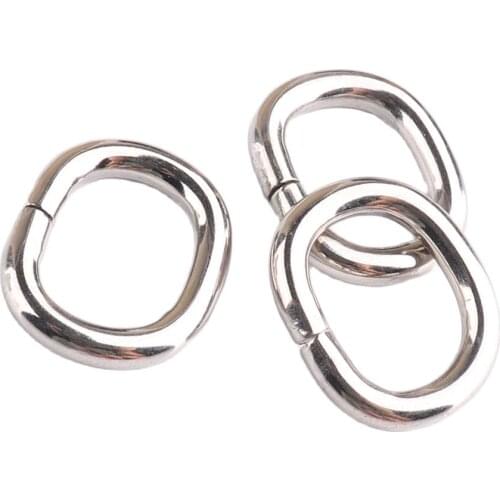 D ring 13mm(1/2inch) Metal Oval Bag Connection rings Silver for shoes Bags Cat Dog Collar Buckles Parts DIY Accessories DIY