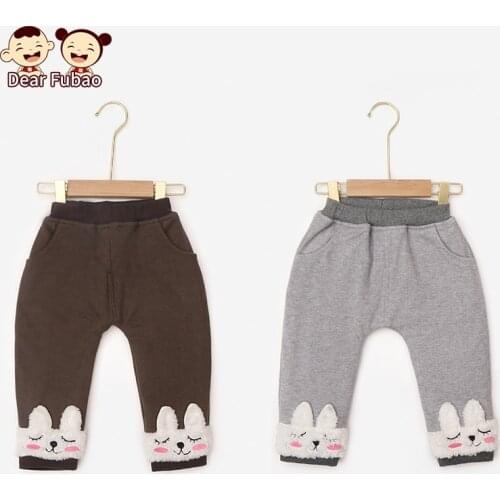 Baby Pants Cotton Winter Thick Infant Newborn Kids Children Cute Casual Girl Boy Trousers Elastic Waist Hot selling Long Legging