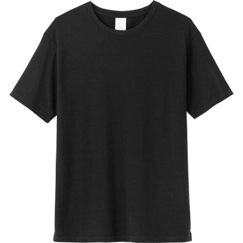 REM tee Japanese short-sleeved pure cotton blank bottoming T-shirt white black Summer T Shirt