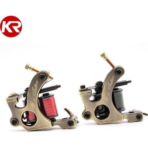 Hot Sales Wire Cutting 10 Wrap Coils Tattoo Machine For Liner And Shader Copper Coil Machine Tattoo Supplies