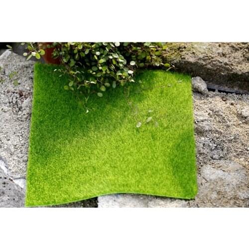 2pcs 15cm Artificial Lawn Micro Landscape Fake Moss Grass B. artificiais flowers Foliage for desktop potted wedding decoration