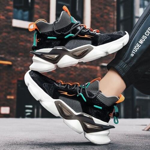 Fashion Designer Mens Sock Shoes New Trendy Trainers Casual Men Basket High Top Chunky Sneakers 2021 Breathable Chaussures Homme