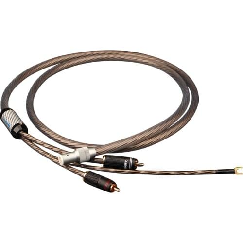 LP Vinyl Record 5 Pin XLR Female to 2 RCA Cable with Ground Wire Tonearm Phonograph Dedicated HiFi Audio Line