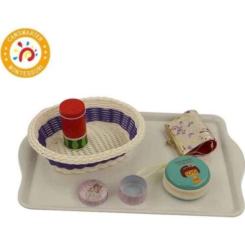 Montessori Material Open and Close Daily Life Children Toy Teaching Aids Tray Kids Toy Mini Tools Lid Jar Baby Toy
