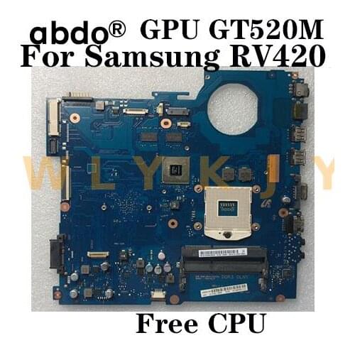 For Samsung RV420 Laptop Motherboard BA92-08151A BA92-08151B A41-01610A BA41-01608A GT520M 1GB HM65 tested 100% working free CPU