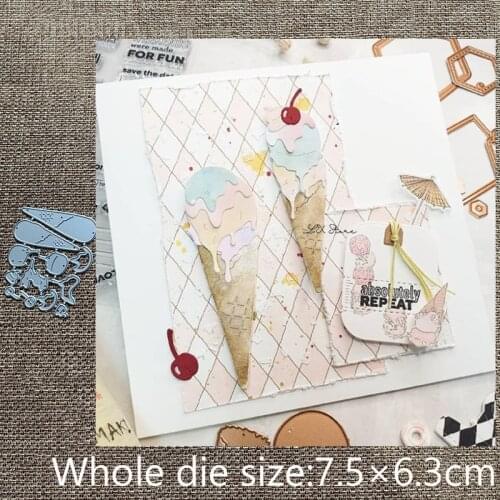 XLDesign Craft Metal Cutting Dies stencil mold ice cream desserts decoration scrapbook Album Paper Card Craft Embossing die cuts