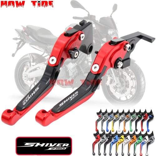 Motorcycle Folding Extendable CNC Moto Adjustable Clutch Brake Levers For Aprilia SHIVER GT 750 SHIVER750 2007-2016 2015