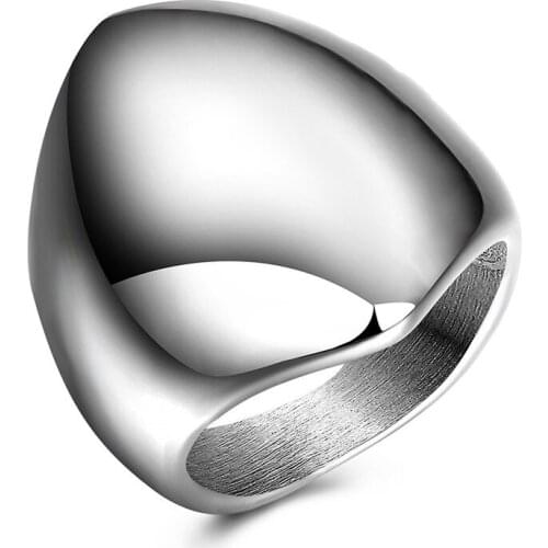 316L Stainless Steel Men Ring Hip-Hop Style Party Rings For Man High Polishing Titanium Steel Punk Rings