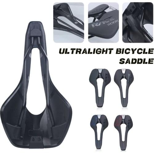 2021 NEW Road Bike Saddle Training Grade Man Road Soft Light MTB Bicycle Cushion Mountain Bike Seat Hollow Saddle for Men Women