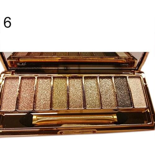 9 Colors Eyeshadow Palette Women Diamond Bright Shining Colorful Makeup Eye Shadow Flash Glitter Make Up Set With Brush