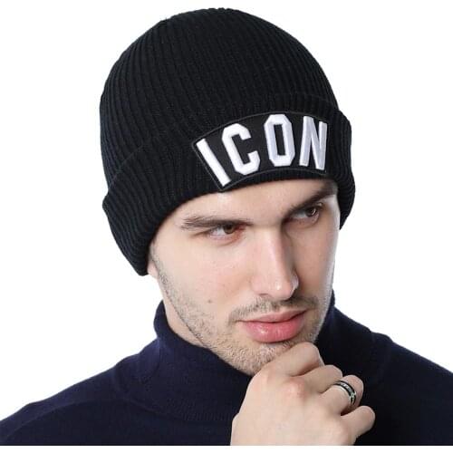 Causel style fashion DSQICOND2 ICON Letters embroidery ski hat Autumn and winter warm men women outdoor knitted hats Beanie cap