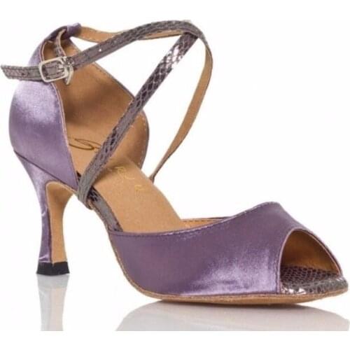 Plus Size Sexy Salsa Latin Dancing Shoes For Women 6cm/7.5cm/10cm High Heels Ballroom Tango Shoes Zapatos De Baile Latino Mujer