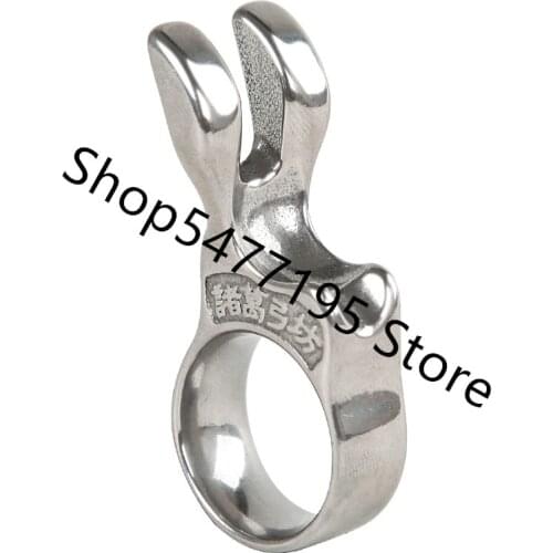 Stainless Steel Shooting Finger Fishing Ring Protection Finger Launcher Fish Dart Accessories New Shooting Fishing Arrow Tool