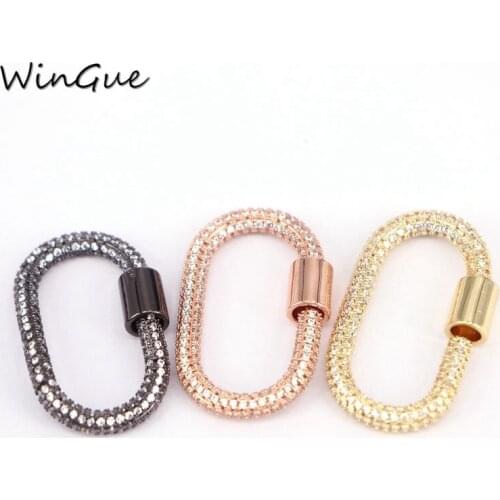 Women DIY Punk Jewelry Accessories Supplies Metal Screw Sprial Clasps For Handmade Necklace Jewelry Making