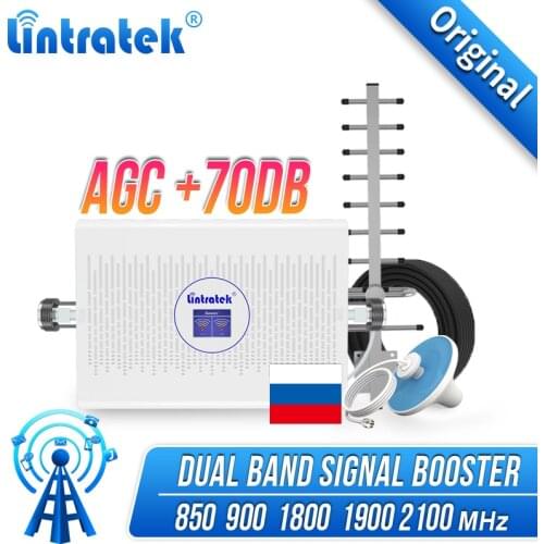 Cellular 4G Signal Booster 3G Signal 900 2100 GSM UMTS Amplifier 850 1900 2100 Dual Band Repeater GSM900 WCDMA 3G 2G Amplifier