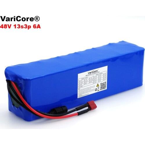 VariCore 48V 6Ah 500watt 13s3p High Power 18650 Battery Electric Vehicle Electric Motorcycle DIY Battery 54.6v BMS Protection