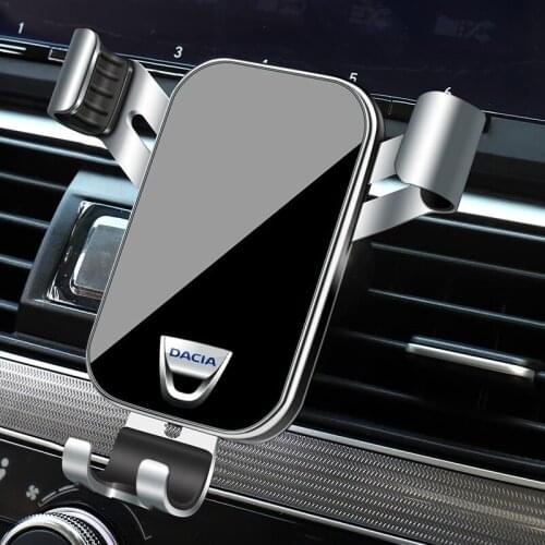 1Pcs Car Phone Holder Gravity Sensing Air Vent Mount Stand Accessories For Dacia Duster Logan Sandero Stepway Lodgy Dokker