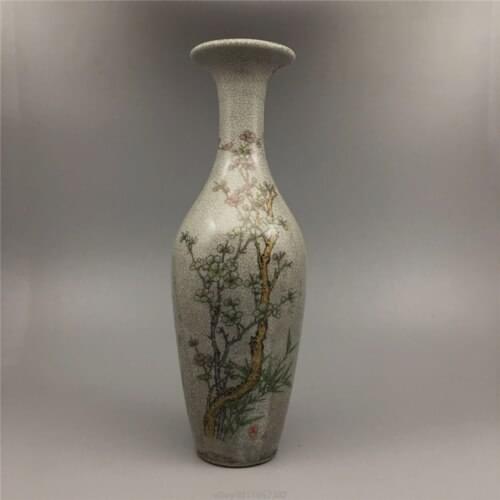 10.2rare China antique Qing qianlong famille rose Wealth Mantang vase