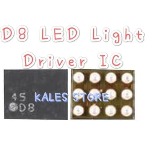 10pcs Lm3697 LM3697YFQR mark D8 12pin backlight light control IC for OPP A57 R9SK R9plus viv X5SL Y83 xiaom