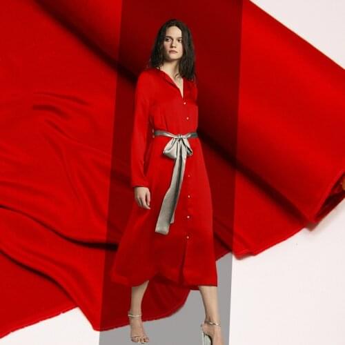 100% natural heavy mulberry silk crepe de chine fabric 137cm width 28 mm anti-wrinkle soft shirt dress womens clothing fabric