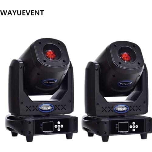 2 pcs / lot 100W Moving Head Led Dj Spot Projector Stage Light Professional Disco Wedding Dj Party Show Lighting