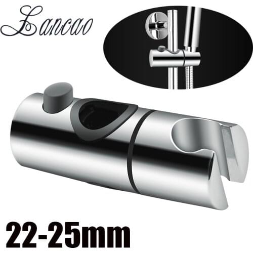 ABS Replacement Sturdy Bathroom Shower Rail Head Slider Holder Adjustable Bracket Made In Sturdy 25mm 22mm