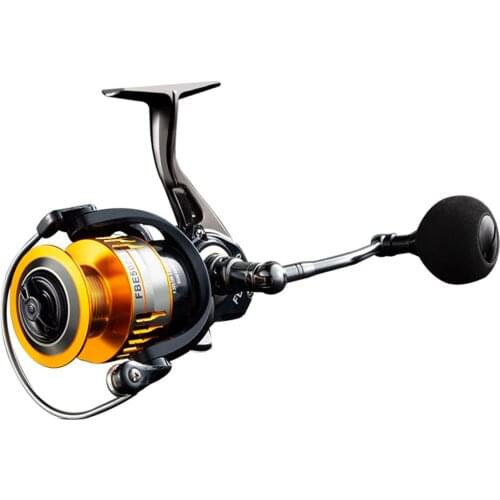 AI-SHOU Spinning All-Metal Fishing Reel 4.7:1 5.0:1 CNC Matel Spool Max Drag 8-10kg Carp Fishing Reel Exchangeable Handle