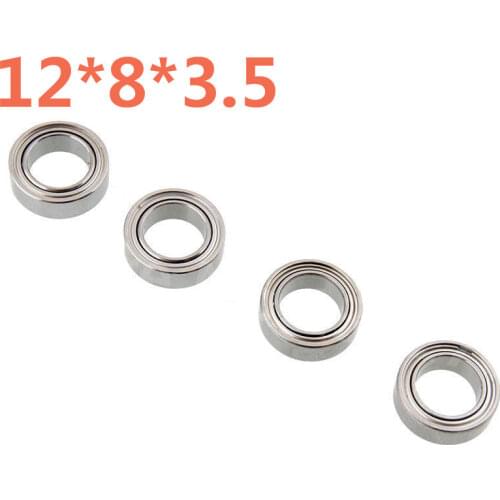 4Pcs/Lot WLtoys Parts A949-36 58042 12*8*3.5 Ball Bearings Upgrade Parts for 1/18 1/16 RC Cars A949 A959 A969 A979 HSP 86683