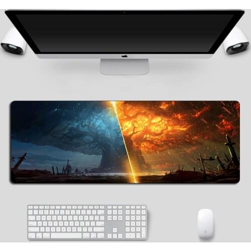 Battle of Azeroth Mouse pad 80x30cm Large Rubber Durable Gaming Mousepad Gamer Laptop Desk Mat Locking Edge Keyboard pad