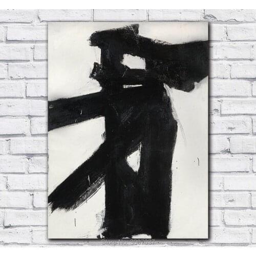 Large Size Oil Painting franz kline untitled (3) Oil Painting Art Home Decor Living Room Modern Canvas Oil Paintings No Frames
