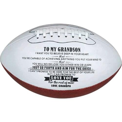 Rugby Ball American Football Sports Practice Training Ball Recreation Microfiber Leather Number 9 Training Rugby
