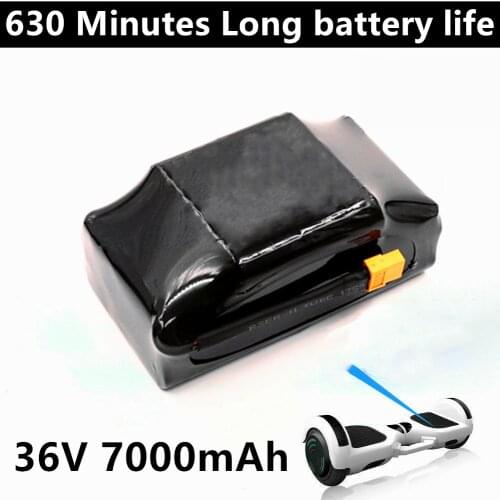 Genuine 36V Battery pack 7000mAh 7Ah Rechargeable Lithium ion Battery for Electric Self Balancing Scooter HoverBoard Unicycle