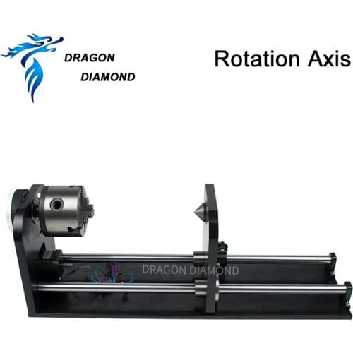 DRAGON DIAMOND Rotary Engraving Attachment with Rollers Stepper Motors for Laser Engraver Cutting Machine
