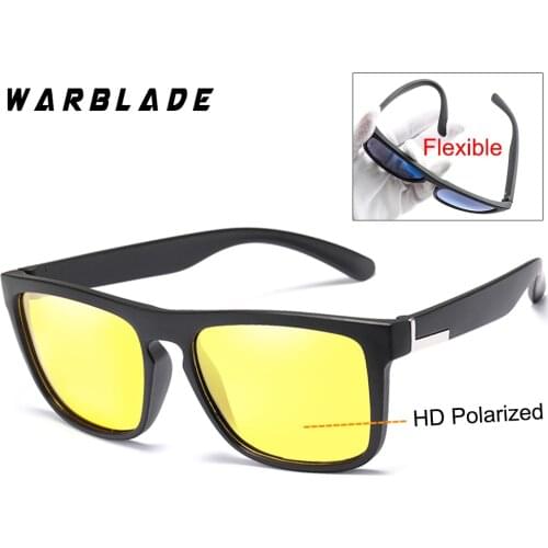 WarBLade 2019 Men Square Flexible Polarized Sunglasses Women Luxury Brand Driving Goggles Soft Frame UV400 Eyewear Gafas de sol