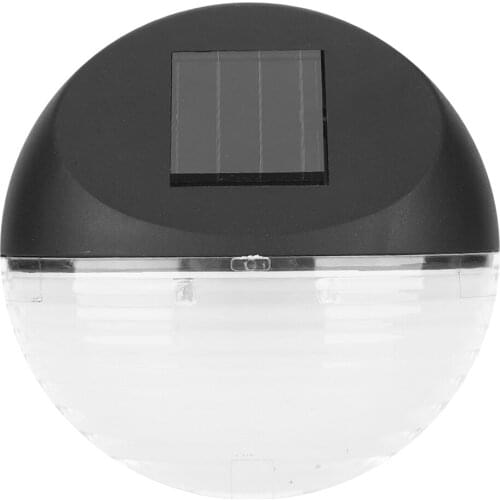 LED Round Wall Lamp Solar Outdoor Garden Yard Lights Landscape Wall Light Decoration