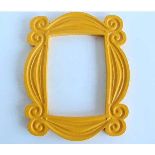 TV Series Friends Handmade Monica Door Frame Wood Yellow Mon Photo Frames Collectible Home Decor Collection Gifts