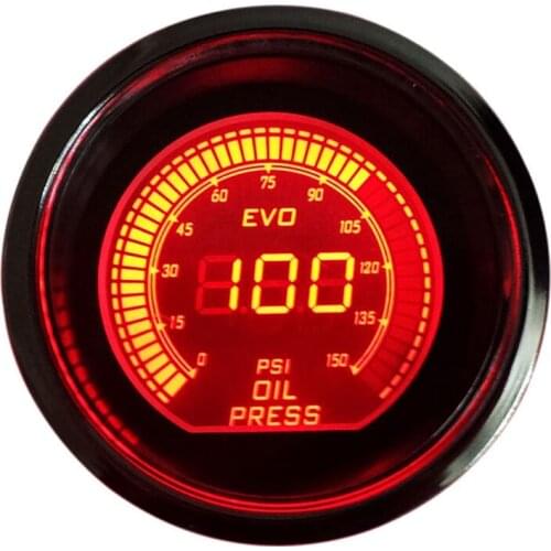 Universal Carro LED Car Oil Press Gauge Auto Oil Pressure Meter With Sensor and Holder Car Styling Accessories NEW