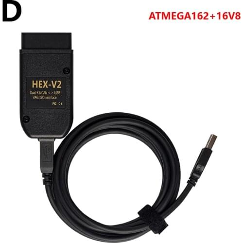 VAG COM Hex V2 V21.3 Interface Electric Testers 20.12 FOR VW for AUDI Skoda Seat ATMEGA162+16V8+FT232RQ Unlimited VINs