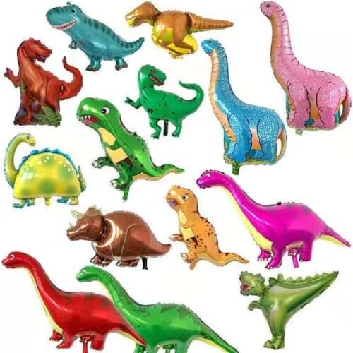 1 brand new large 4D walking dinosaur foil balloon boy animal balloon dinosaur birthday party forest party decoration