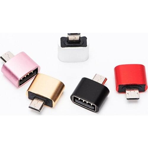 Charger Adapter Charging Data Transmission 2 in 1 Micro-USB to USB Female Converter for Mobile Phone