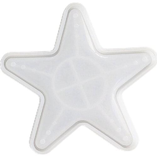 Stars Shape Tray Epoxy Resin Mold Serving Board Plate Silicone Mould DIY Crafts Ornaments Home Decorations Casting Tool