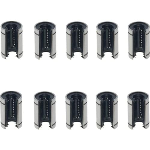 10pcs/lot LM10UUOP LM16UUOP LM12UUOP LM20UUOP Linear bearings Open Type CNC Linear Bushing