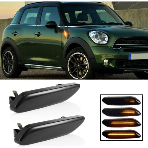 2x LED Dynamic Side Marker Turn Signal Light Sequential Blinker Lamp For Mini Cooper R60 Countryman R61 Paceman Car Styling
