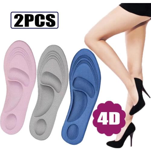 4D Memory Foam Orthopedic Insoles for Shoes Adult Random Color Flat Feet Arch Support Massage Plantar Fasciity Sports Pad