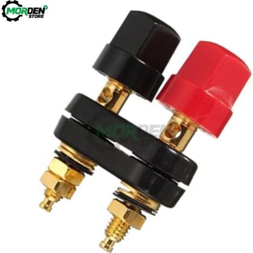 5Pairs 4mm Banana Plugs Terminals Red Black Connector Banana Amplifier Speaker Plug Jack Binding Post in Wire Connectors
