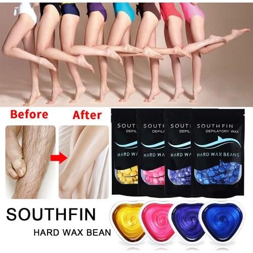 500g 100g Smooth Depilatory Wax Pellet Hard Wax Beans For Men and Women Hair Removal No Strip Hair Removal Bean Paperless TSLM1